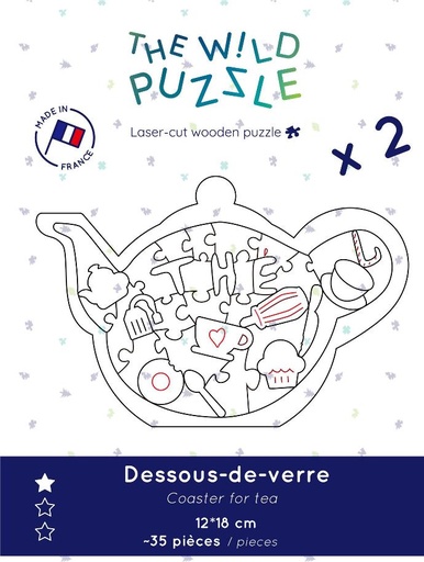 Dessous de verre en puzzle